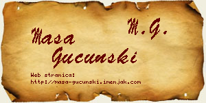 Maša Gucunski vizit kartica